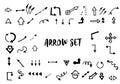 Arrows vector set Royalty Free Stock Photo