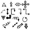 Arrows vector set Royalty Free Stock Photo
