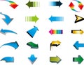 Arrows, arrows collection, symbols, characters, vector