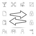 arrows of different directions icon. Detailed set of simple icons. Premium graphic design. One of the collection icons for Royalty Free Stock Photo