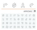 Arrows and direction vector icons