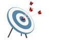 Arrows hit the target Royalty Free Stock Photo