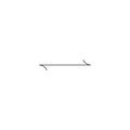 Arrows horizontal sign line vector icon. Direction sign