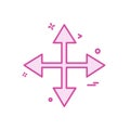 Arrows icon deisgn vector