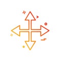 Arrows icon deisgn vector