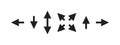 Arrows icons. Cursor or arrows. Pointer icons. Vector scalable graphics