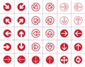 Red Arrows icon set