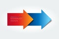 Arrows  infographic, chart, scheme, diagram Royalty Free Stock Photo