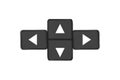 Arrows on the keyboard. Royalty Free Stock Photo