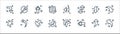 Arrows line icons. linear set. quality vector line set such as arrow upward, arrow left, down left arrow, down up rewind
