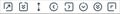 arrows line icons. linear set. quality vector line set such as diagonal arrow, down arrow, down arrow, right left resize, down
