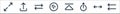 arrows line icons. linear set. quality vector line set such as left arrow, resize, share, up arrow, diagonal arrow, switch, up