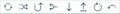 arrows line icons. linear set. quality vector line set such as return, refresh, upload, down arrow, junction, returning, shuffle Royalty Free Stock Photo
