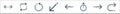 Arrows line icons. linear set. quality vector line set such as returning, right arrow, uploading, left arrow, diagonal arrow, Royalty Free Stock Photo