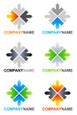 Arrows logo designs Royalty Free Stock Photo