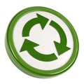 Arrows Looping in Circle Green Refresh