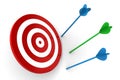 Arrows Off Target Royalty Free Stock Photo