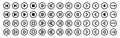 arrows represent play record pause rewind replay stop on off forward fast forward fast rewind audio video player symbol round