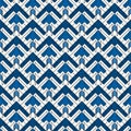 Arrows, scales seamless pattern. Ethnic, tribal print. Squama, chevrons ornament. Repeated arrowhead, triangular shapes