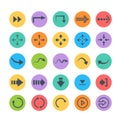 Arrows set icon Royalty Free Stock Photo