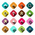 Arrows Set. Vector Flat Arrow Icons