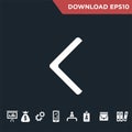 Arrows vector icon Modern, simple flat vector Royalty Free Stock Photo