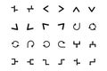 Arrows Vector Icons 7 Royalty Free Stock Photo