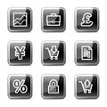 Arrows web icons, glossy buttons series Royalty Free Stock Photo