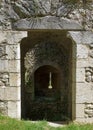 Arrowslit in the rampart of Provin medieval village