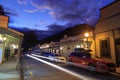 Arrowtown, New Zealand, in the evening