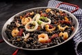 Arroz negro recipe with shrimp