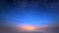 Arry sky at night sunset blue universe cosmic space background