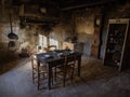 The kitchen of saint Jean Marie Vianney in Ars, France Royalty Free Stock Photo