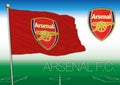 Arsenal Football Club flag and symbol