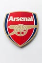 Arsenal Football Club logo on a wall Royalty Free Stock Photo