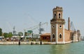 Arsenale from lagoon, Venice Royalty Free Stock Photo