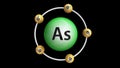 Arsenic element with Electron shell structure