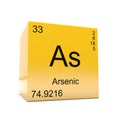 Arsenic chemical element symbol from periodic table