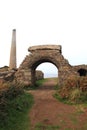 Arsenic Flume Ruins At Botallack Mines, Cornwall, England. Royalty Free Stock Photo