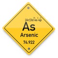 Arsenic periodic elements. Business artwork vector graphics