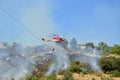 An arson attack on the mountains Prenestini of Castel San Pietro - Lazio