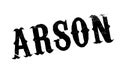 Arson rubber stamp Royalty Free Stock Photo