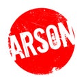 Arson rubber stamp Royalty Free Stock Photo