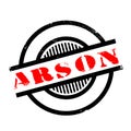 Arson rubber stamp Royalty Free Stock Photo