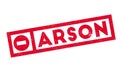 Arson rubber stamp Royalty Free Stock Photo