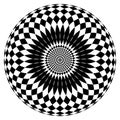 Abstract geometric pattern with black and white circles Royalty Free Stock Photo