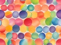 art abstract multicoloured circles pattern