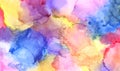 Art Abstract painting blots background. Alcohol ink olors. Marble texture. Horizontal long banner Royalty Free Stock Photo