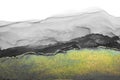 Art Abstract painting blots landscape horizontal background. Alcohol ink colors. Marble texture Royalty Free Stock Photo