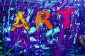 Art abstract sign painting